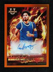 Johnny Juzang [Orange] #HCA-JJ Basketball Cards 2021 Bowman University Heat Check Autographs Prices