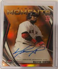 David Ortiz [Orange Refractor] #FMA-DO Baseball Cards 2021 Topps Finest Moments Autographs Prices