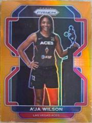 A'ja Wilson [Orange] #128 Basketball Cards 2022 Panini Prizm WNBA Prices