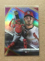 Yadier Molina [Class 3 Red] #50 Baseball Cards 2021 Topps Gold Label Prices
