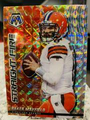 Baker Mayfield #SF7 Football Cards 2021 Panini Mosaic Straight Fire Prices