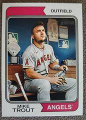 Mike Trout [SP Image Variation] #5 Baseball Cards 2023 Topps Heritage Prices