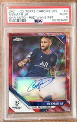 Neymar Jr [Red Wave Refractor] Soccer Cards 2021 Topps Chrome UEFA Champions League Autographs Prices