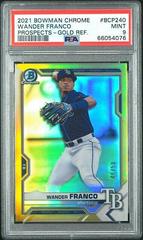 Wander Franco [Gold Refractor] #BCP-240 Baseball Cards 2021 Bowman Chrome Prospects Prices