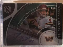 Taylor Heinicke [Neon] #SS-TH Football Cards 2022 Panini Elements Steel Signatures Prices