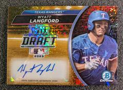Wyatt Langford [Gold] #CDA-WL Baseball Cards 2023 Bowman Draft Chrome Prospect Autographs Prices