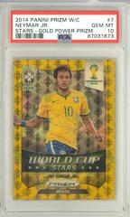 Neymar Jr. [Gold Prizm] #7 Soccer Cards 2014 Panini Prizm World Cup Stars Prices