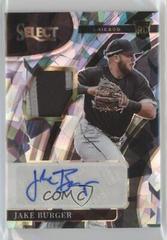 Jake Burger [Cracked Ice] #RJA-JB Baseball Cards 2022 Panini Select Rookie Jersey Autographs Prices