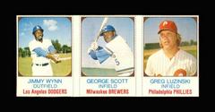 Luzinski, Scott, Wynn [Hand Cut Panel] Baseball Cards 1975 Hostess Prices