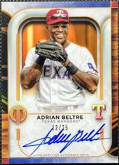 Adrian Beltre [Orange] Baseball Cards 2022 Topps Tribute Autographs Prices