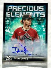 Druw Jones [Autograph] #PE-16 Baseball Cards 2023 Bowman Platinum Precious Elements Prices