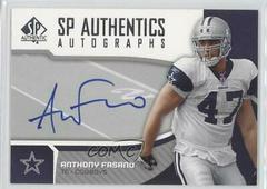 Anthony Fasano #SP-AF Football Cards 2006 SP Authentic Autographs Prices