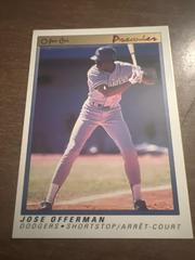 Jose Offerman #90 Baseball Cards 1991 O Pee Chee Premier Prices