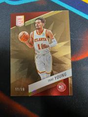 Trae Young [Gold] #101 Basketball Cards 2022 Panini Donruss Elite Prices