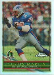 Curtis Martin [Refractor] #100 Football Cards 1996 Topps Chrome Prices