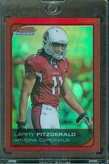 Larry Fitzgerald [Red Refractor] #194 Football Cards 2006 Bowman Chrome Prices
