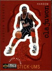 Hakeem Olajuwon #S10 Basketball Cards 1997 Collector's Choice Super Action Stick Ums Prices