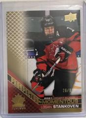 Logan Stankoven [Gold] Hockey Cards 2022 Upper Deck Team Canada Juniors Prospectus Momentous Prices