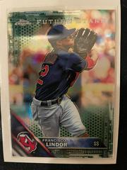 Francisco Lindor [Fielding Green Refractor] Baseball Cards 2016 Topps Chrome Prices