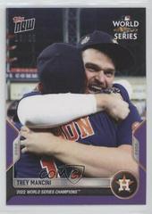 Trey Mancini [Purple] Baseball Cards 2022 Topps Now World Series Champions Prices