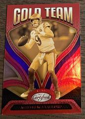 Matthew Stafford [Red] #GT-7 Football Cards 2022 Panini Certified Gold Team Prices