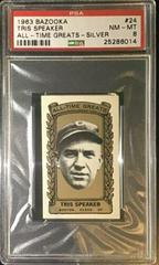 Tris Speaker [Silver] #24 Baseball Cards 1963 Bazooka All Time Greats Prices