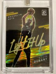 Kevin Durant [Gold Pulsar] Basketball Cards 2021 Panini Donruss Optic Light It Up Prices