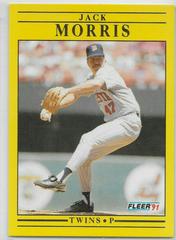 Jack Morris Baseball Cards 1991 Fleer Update Prices