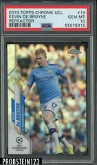 Kevin De Bruyne [Refractor] Soccer Cards 2019 Topps Chrome UEFA Champions League Prices