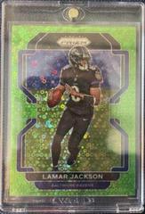 Lamar Jackson [Neon Green Prizm] #282 Football Cards 2021 Panini Prizm No Huddle Prices