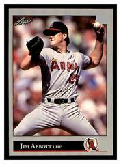 Jim Abbott #1 Baseball Cards 1992 Leaf Prices