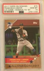 Francisco Lindor #15 Baseball Cards 2017 Topps on Demand All Star Game Homage to '87 Prices