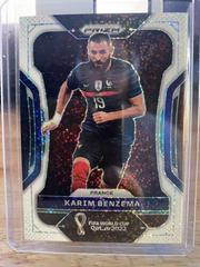 Karim Benzema [White Sparkle] #99 Soccer Cards 2022 Panini Prizm World Cup Prices