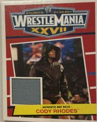 Cody Rhodes Wrestling Cards 2012 Topps Heritage WWE WrestleMania XXVII Mat Relics Prices