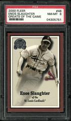 Enos Slaughter #48 Baseball Cards 2000 Fleer Greats Prices