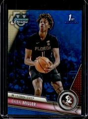 Baba Miller [Blue] #100 Basketball Cards 2023 Bowman Chrome University Prices