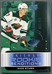 Nico Sturm [Blue] #RR-16 Hockey Cards 2019 Upper Deck Trilogy Rookie Renditions Prices