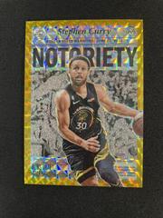 Stephen Curry [Gold] #1 Basketball Cards 2022 Panini Mosaic Notoriety Prices