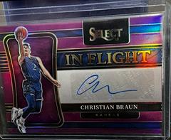 Christian Braun [Purple] #IN-CBR Basketball Cards 2022 Panini Chronicles Draft Picks In Flight Signatures Prices