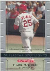 Mark McGwire [Silver] Baseball Cards 2002 Upper Deck Ovation Prices