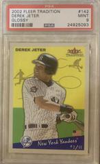 Derek Jeter [Glossy] #142 Baseball Cards 2002 Fleer Tradition Prices
