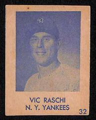 Vic Raschi [Hand Cut] #32 Baseball Cards 1948 R346 Blue Tint Prices