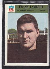 Frank Lambert #151 Football Cards 1966 Philadelphia Prices