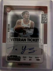 Trae Young #VT-TYG Basketball Cards 2021 Panini Contenders Veteran Ticket Autograph Prices