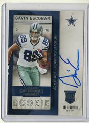 Gavin Escobar [Running Autograph] #210 Football Cards 2013 Panini Contenders Prices