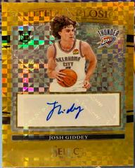 Josh Giddey [Gold Prizm] Basketball Cards 2021 Panini Select Youth Explosion Signatures Prices