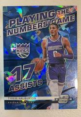Tyrese Haliburton [Blue Ice] Basketball Cards 2021 Panini Contenders Optic Playing the Numbers Game Prices
