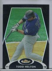 Todd Helton [Refractor] Baseball Cards 2008 Finest Prices