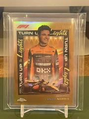 Lando Norris [Gold Refractor] #TUTL-LN Racing Cards 2023 Topps Chrome Formula 1 Turn Up the Lights Prices