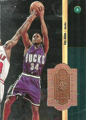 Ray Allen #21 Basketball Cards 1998 Spx Finite Prices